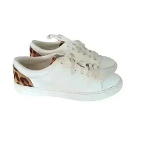 J. Crew Road Trip Sneakers with Leopard Calf Hair Trim 7